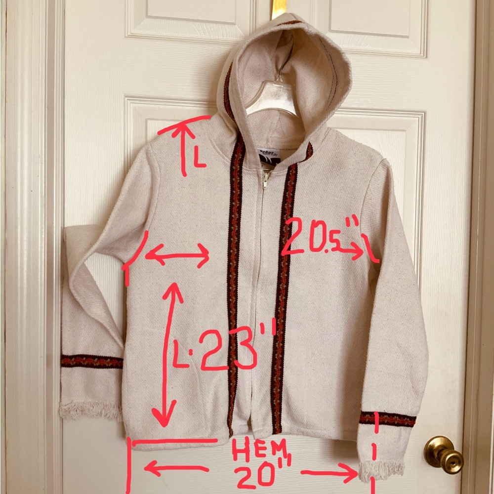 RARE-ISH, HOODIE JACKET. BAJA STYLE HOODIE. - Picture 9 of 14